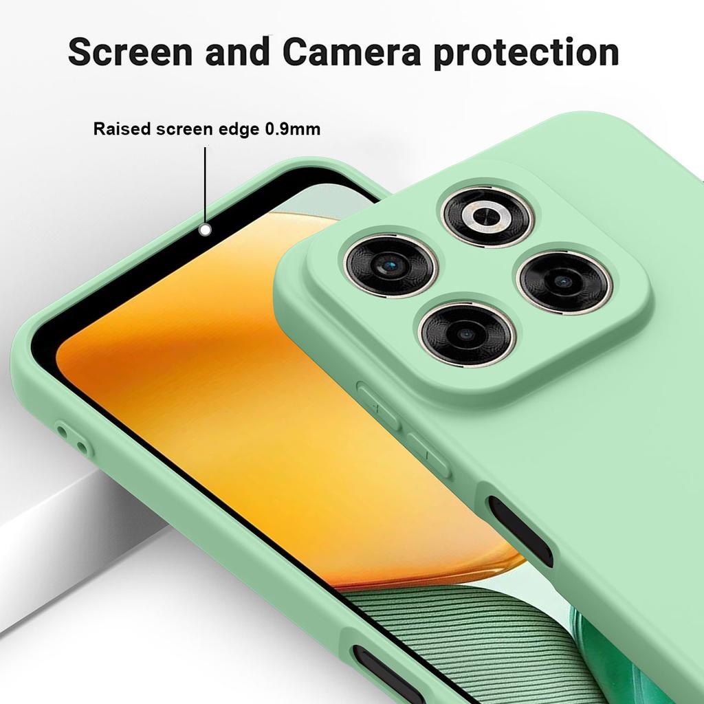 Etui na ZTE Blade V70 Odporne na upadki Płynny silikon Miękka wyściółka Tylna osłona telefonu z paskiem na rękę