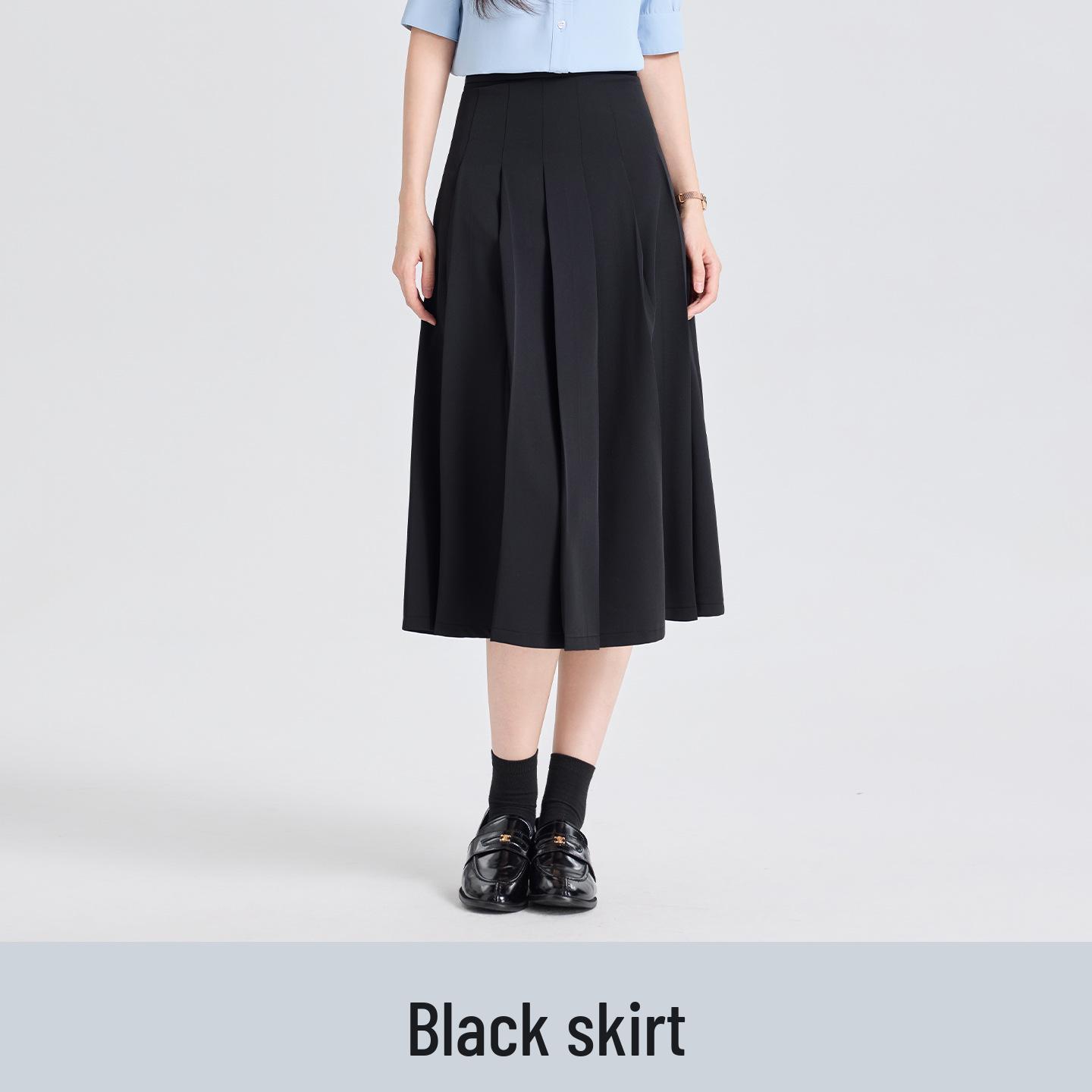 

Women s Blue V-neck Short-sleeve Shirt Dress Set - Colleget Style Commute Wear S