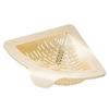 Triangular Draining Basket for Sink Magnetic Corner Sink Strainer with Twist-Open Bottom Kitchen Filter Rack Sink Corner Rack