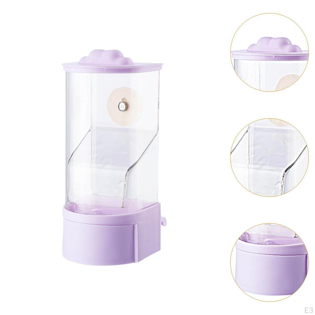 Vogelfutterspender für Papageien, Futterbehälter Nymphensittich und Wellensittich