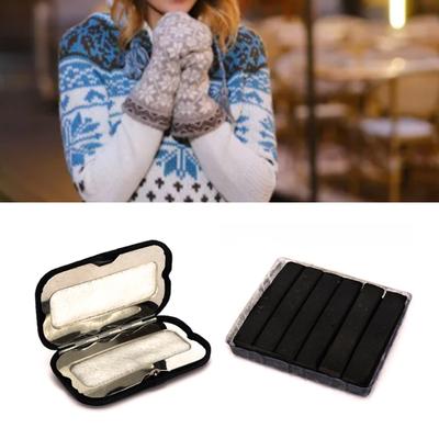 High Heat Output Reusable Carbon Hand Warmer Black Fuels Stick Hand Warmers for Outdoor Hiking Fishing Women Men Gift
