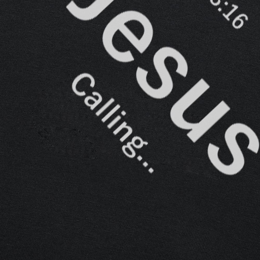 Jesus Is Calling T-Shirt for Men Christian Women Tee Gift Funny Christ God Phone New Arrivals Fashion Prayer T Shirt Summer Tees