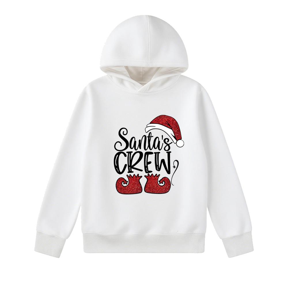 Minecraft Christmas Santa Claus Hoodie age 4-14 Pullover Sweatshirt for Kids Boys Girls Christmas Gift Costume cartoon print New Year gift
