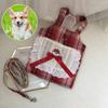 Verstellbare Weste Harness Set Vielseitig Rock Brust Tasche Bowknot Nette Hund Kleid Welpen Spitze