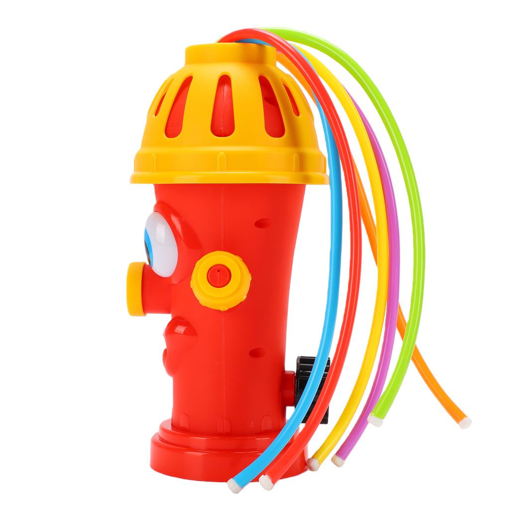 Cute Cartoon Sprinkler Toy Fire Hydrant Shaped for Toddler Outdoor Automatic Water Play Activities Colorful Swing Type