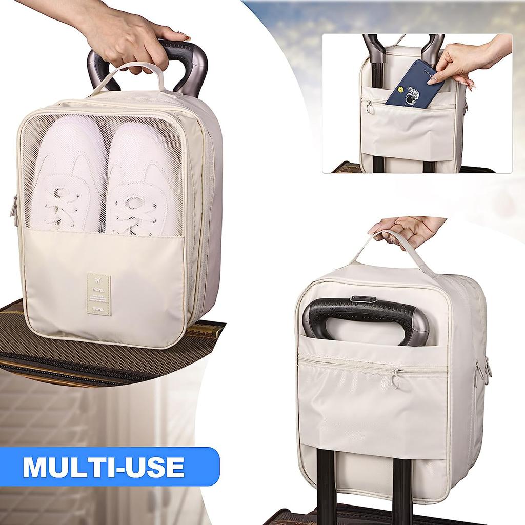 Sacs à chaussures portables de voyage multifonctions, rangement étanche, pochette à chaussures de grande capacité, sac de rangement essentiel
