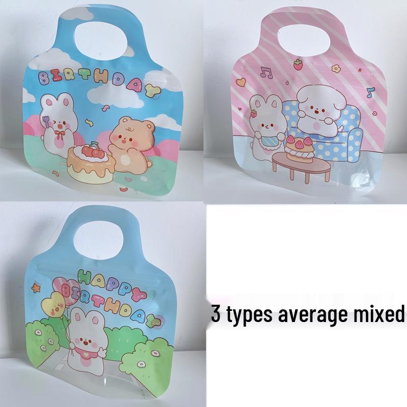 Sac de Rangement pour Bijoux et Collations de Noël - Mignon, Doux, Auto-scellant