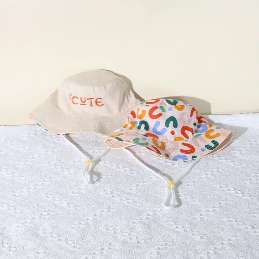 Cotton Baby Shading Hat Korean Style Children's Fisherman Hat Double Sided Kid Sunhat  Boy