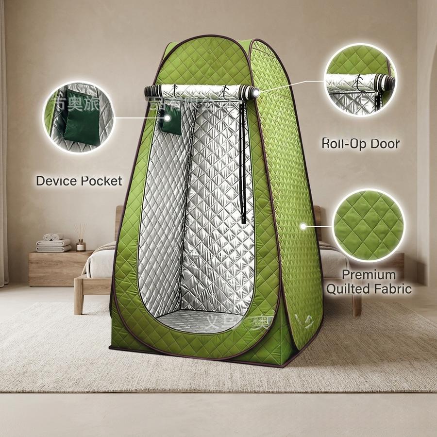 Best Camping Shower Tent - Thickened Cotton Warmth Outdoor Shower & Bathing Accessory for Hiking, Fishing