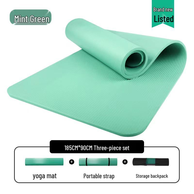 Men's Non-slip Beginner Yoga Mat - Thick, Wide, Long for Home Fitness