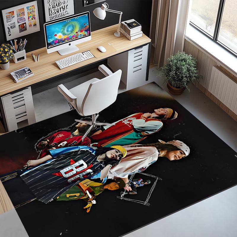 Billie Eilish Pattern Rug, Indoor/Outdoor Mat, for Picnic, Gameroom, Bedroom, Office, Living Room, Home Decor Carpet, Birthday Gift