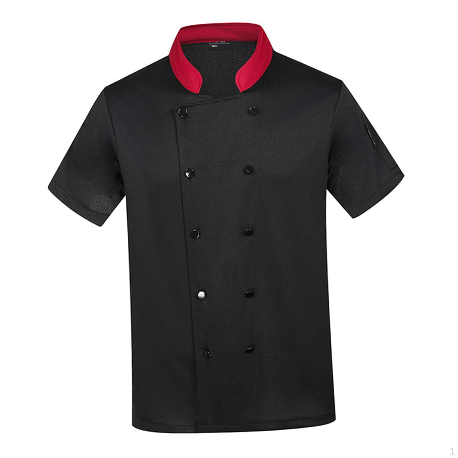 

Унисекс поварская форма для выпечки рабочая одежда для ресторана кейтеринг паб Black M