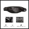 Whatna Leather Body Bag for Waist Pouch with Earphone Crossbody Sports Leather Black 3-Way Bag/One-Shoulder Men, Hole, Bag, Bag, Water-Repellent, Bag,