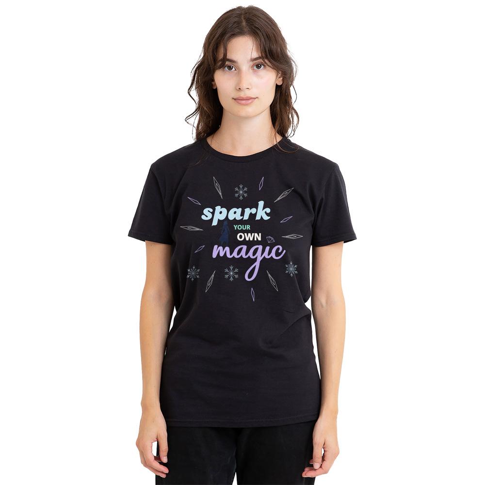Frozen Unisex Adult Spark Your Own Magic Elsa Silhouette T-Shirt