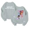 Children's Fashionable Lightweight Long-sleeved Round Neck Pullover With Pockets Printed Pullover