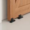 2pcs Black Barn Door Floor Guide POM Floor Mounted Guide Sliding Door Bottom Guide  Bypass Doors