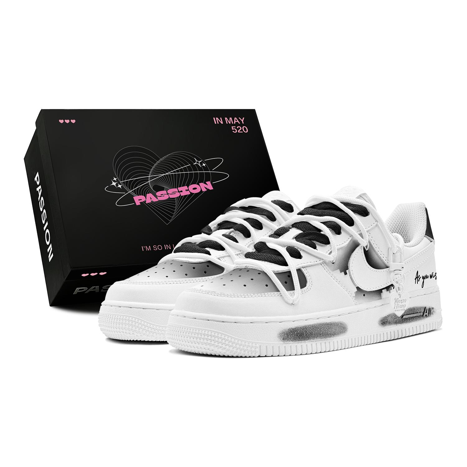 

Nike Air Force 1 Low top Skateboard Shoes Women s Black White DH2920-111(TeamS-S-BOX) 39