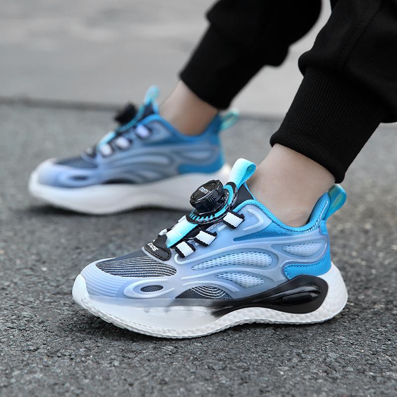 28-40 Children's Large Lightweight Breathable Fashionable Double Mesh Sports and Leisure Shoes Outdoor Running Shoes