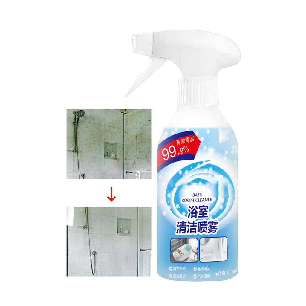 300ml Bathroom Cleaner Spray Porcelain Decontamination Spray Bathroom Toilet Scale Remover Bathroom Limescale Cleaner