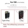 Transparent Black Tpu For Vw Volkswagen Passat B8 Cc Magotan Gte For Skoda Fabia Superb A7 Kodiaq Remote Car Key Case Cover Fob