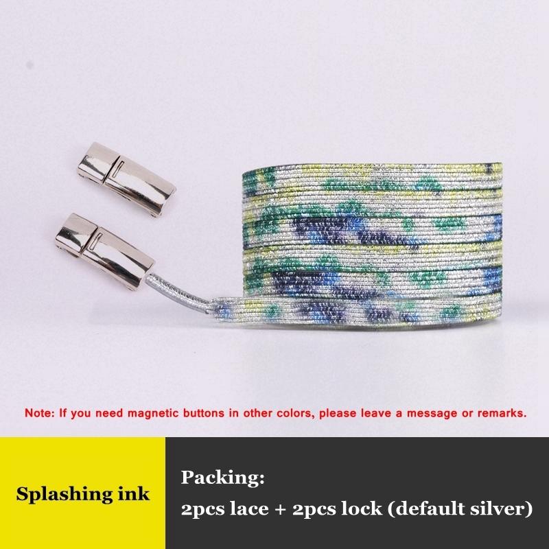 New Elastic Magnetic Shoelaces Sneakers Shoelace Kids Adult No Tie Shoe Laces Rainbow Lock Lazy Laces One Size Fits All Shoes