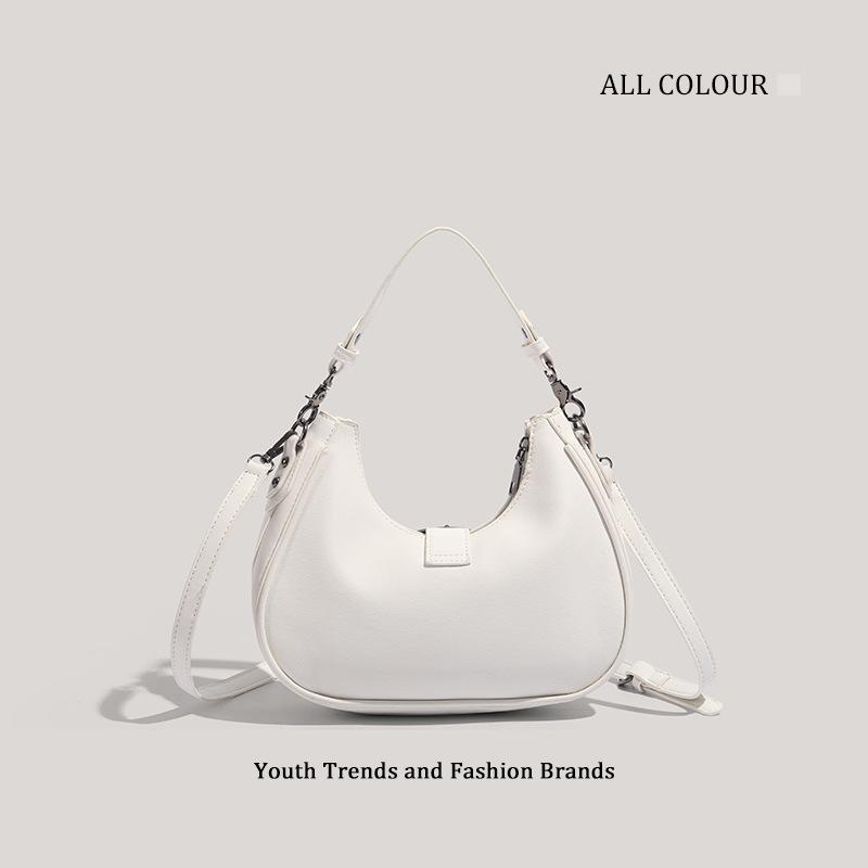 Niche Retro Made Old Silver Belt Buckle Underarm Shoulder Bag New Millennium Commuter Locomotive Oblique