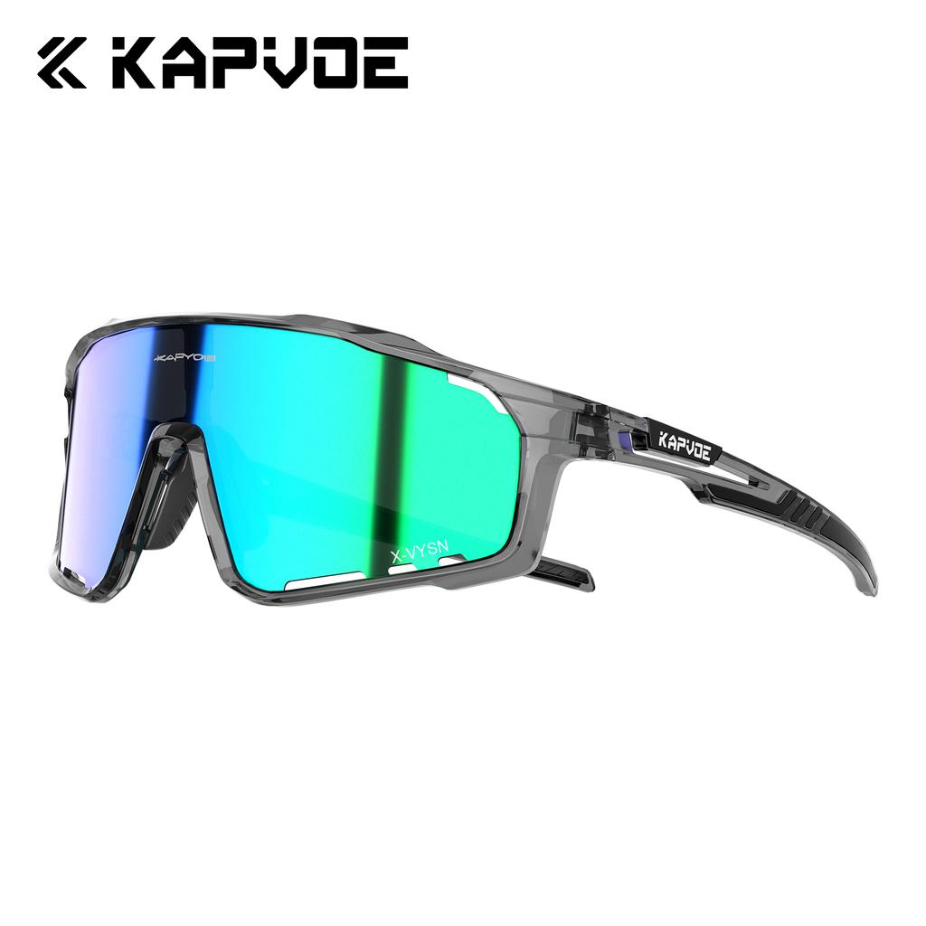 Kapvoe 3lens Cycling Glasses for Men MTB Sunglasses Mountain Bike Bicycle Eyewear Women Sports Goggles Road Speed Skating