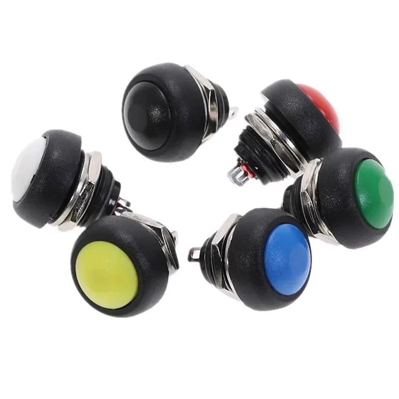 5/20/100Pcs Pbs-33B 12Mm Self-Reset On-Off Self-Locking Push Button Switch 2Pin Mini Momentary Round Switch