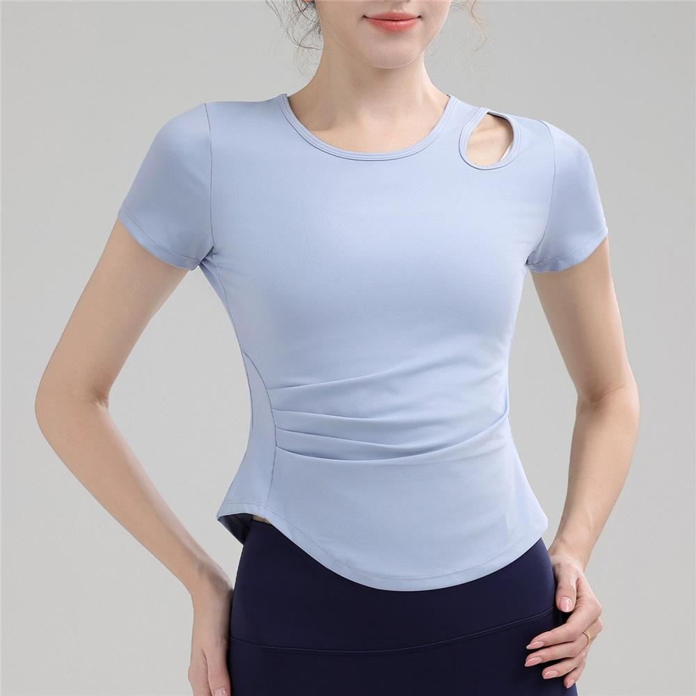 Summer High-end Sports And Fitness Yoga Wear With A Hollowed-out Waist-cinching Design, A Slimming Pilates Fitness Wear