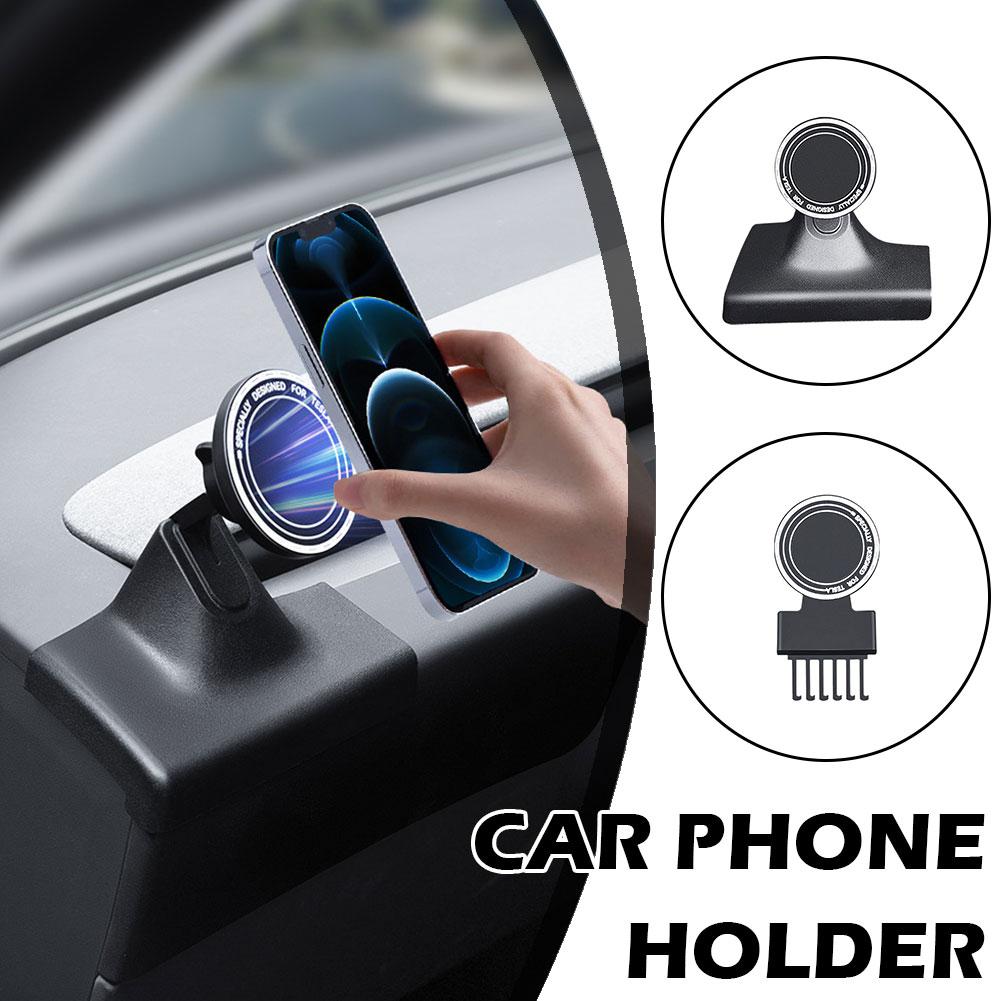 Car Magnetic Phone Holder For Tesla Highland Control Navigation Screen Side Mount For Magsafe Car Accessories L3I2