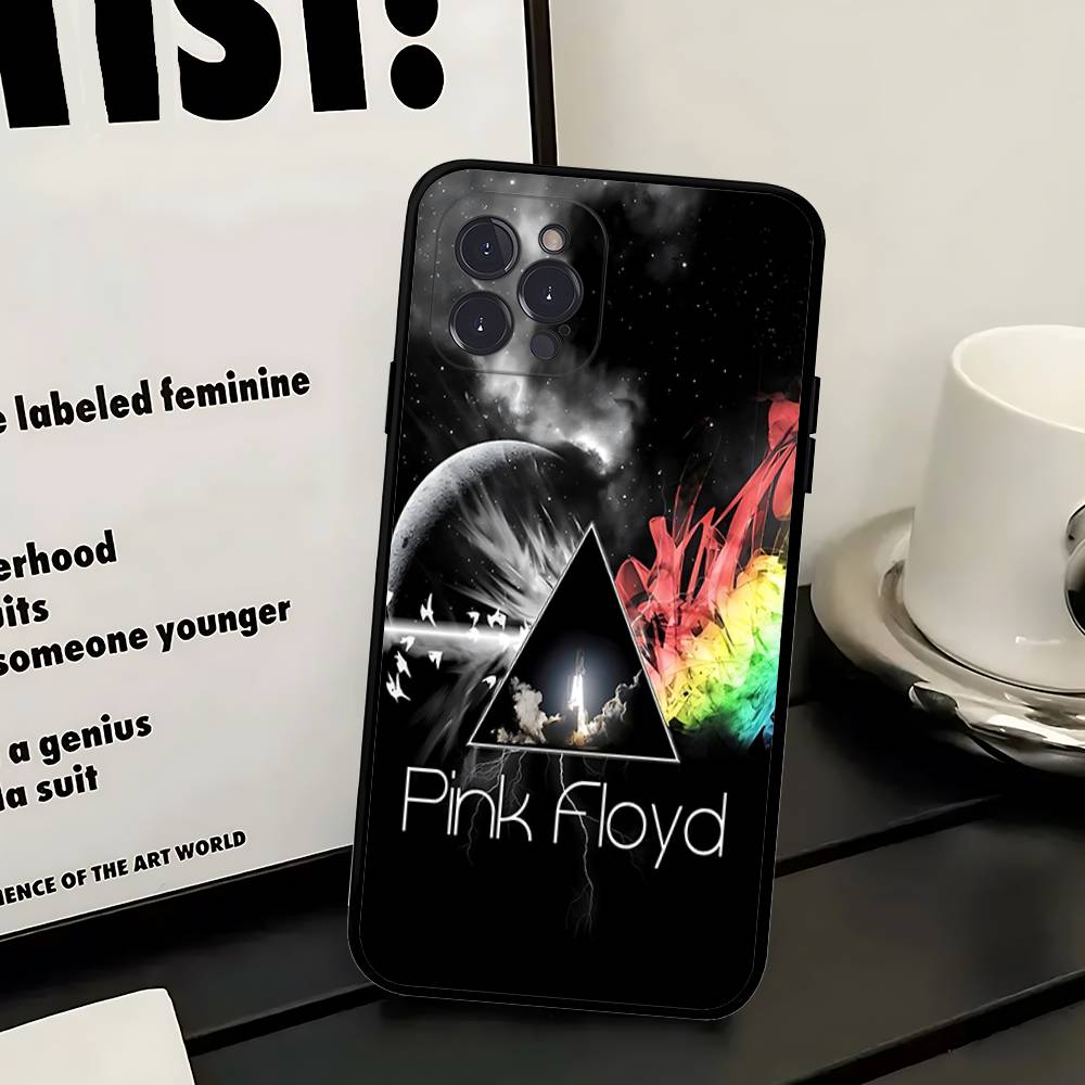 P-Pink-F-Floyds Rock Band Phone Case For IPhone 12 11 13 14 15 16 17 Pro Max Plus Mini Cover