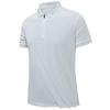 Camiseta POLO de Manga Corta para Hombre, Color Sólido, Cuello con Media Cremallera, Edición Fina, Manga Corta de Contraste, Edición Coreana, Camiseta Casual