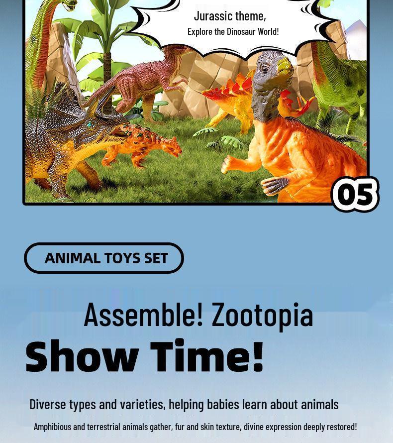 Interactive Dinosaur Egg Toys: Jungle Jurassic PVC Models for Kids' Cognitive Play