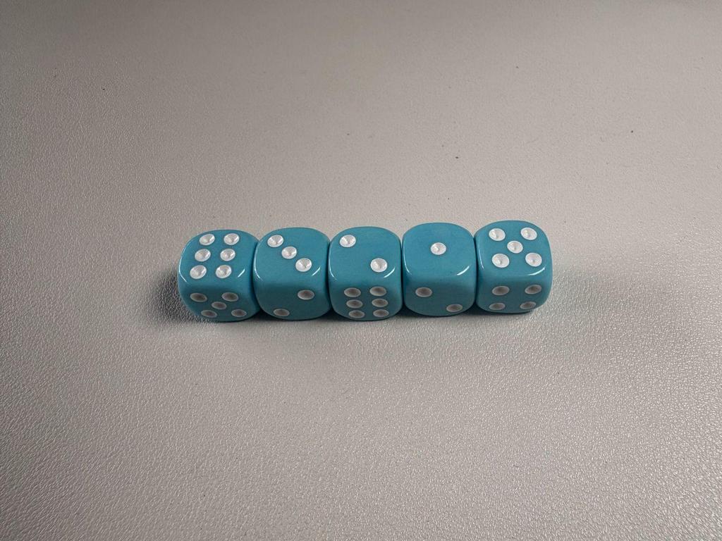 14mm Round-Corner Acrylic Dice Set for RPGs and Teaching