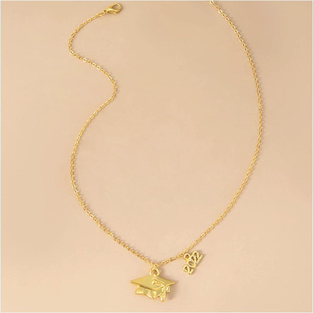 MIFYNN Graduation Gifts for Her 2023 Initial Necklaces Graduation Cap Pendant Graduation Necklace High School College Graduation Gifts for Her