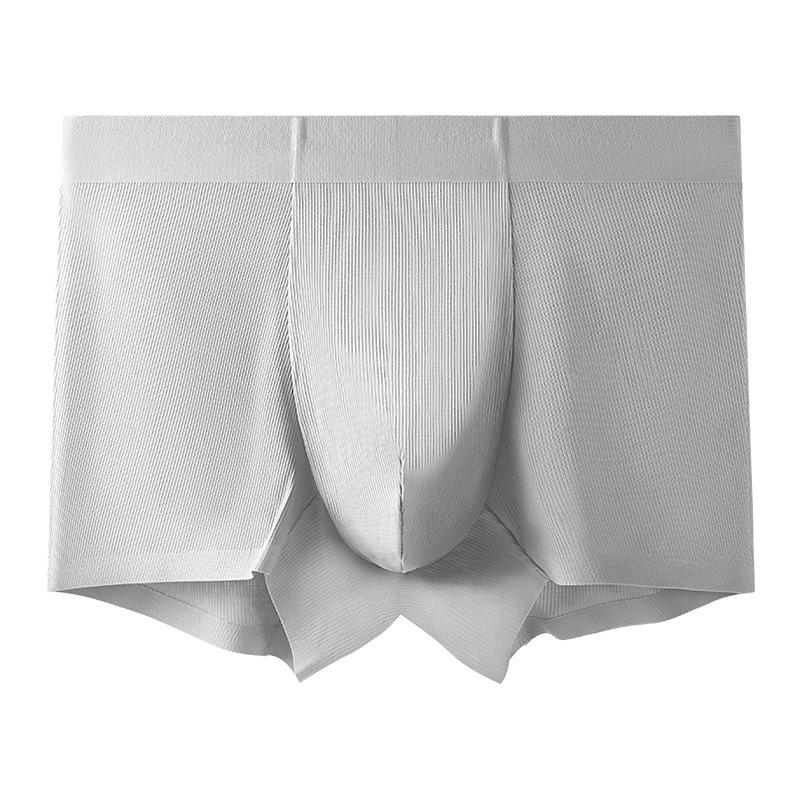 

Роскошные мужские трусы-боксеры Lenzing Modal 120s со средней посадкой в рубчик с антибактериальной дышащей промежностью L