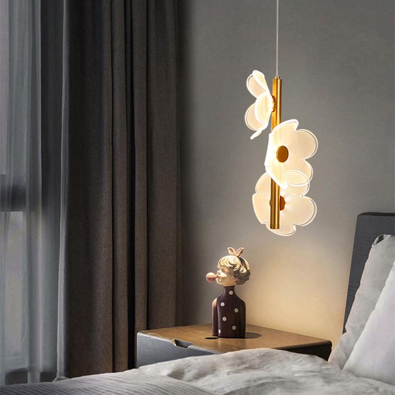 Lustre LED Pendant Light Fixture Nordic Hanging Lamps For Ceiling Bedside Bedroom Home Children's Room Decoration Pendant Lamp