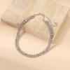 European and American Fashion Personalized Collarbone Chain Choker Light Luxury Full Diamond Neck Chain Geometric Japanese and Korean Nwholesale