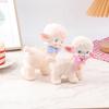 Retro Classic Plastic Sheep Doll Cute Girl Sweetheart Voice Animal Gift Model Lamb Static Desk Room Home Accessories Ornaments