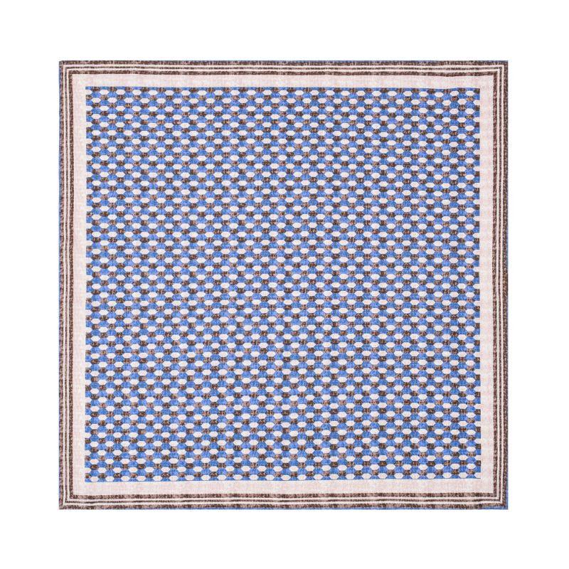 Men s Retro Plaid Mulberry Silk Bandana One Size
