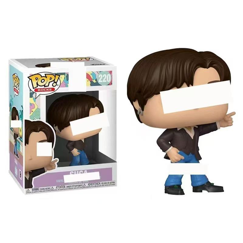 BT 10cm Pop Style Character Figurine, PVC Mini Statue, Desktop Decor Collection Boxed Toy Gift
