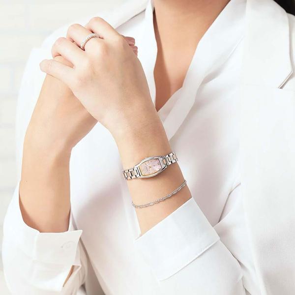 CITIZEN Cross Sea Basic Collection Pink Dial Watch EW5544-51W Women's
