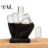 Decorative Glassware for Men Middle Finger Whiskey Decanter, 1000ml Glass Fist Dispenser with Stopper, Father's Day Present Unique Hand