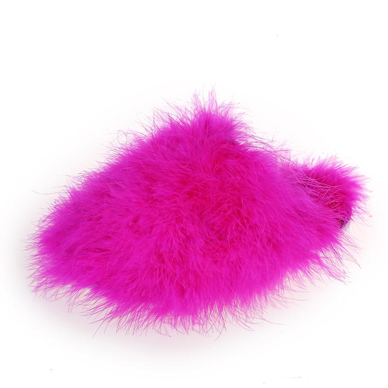 Fashion Women Luxury Fur Slippers 2025 New Lightweight Flat Half Slippers Outdoor Baotou Shoes Women Fashion Round Toe Fur Slides Woman