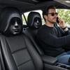 2 Pezzi Coprisedile Auto con Stampa Faccia Spaventosa Protezione Elastica per Poggiatesta Auto Accessori Interni Auto