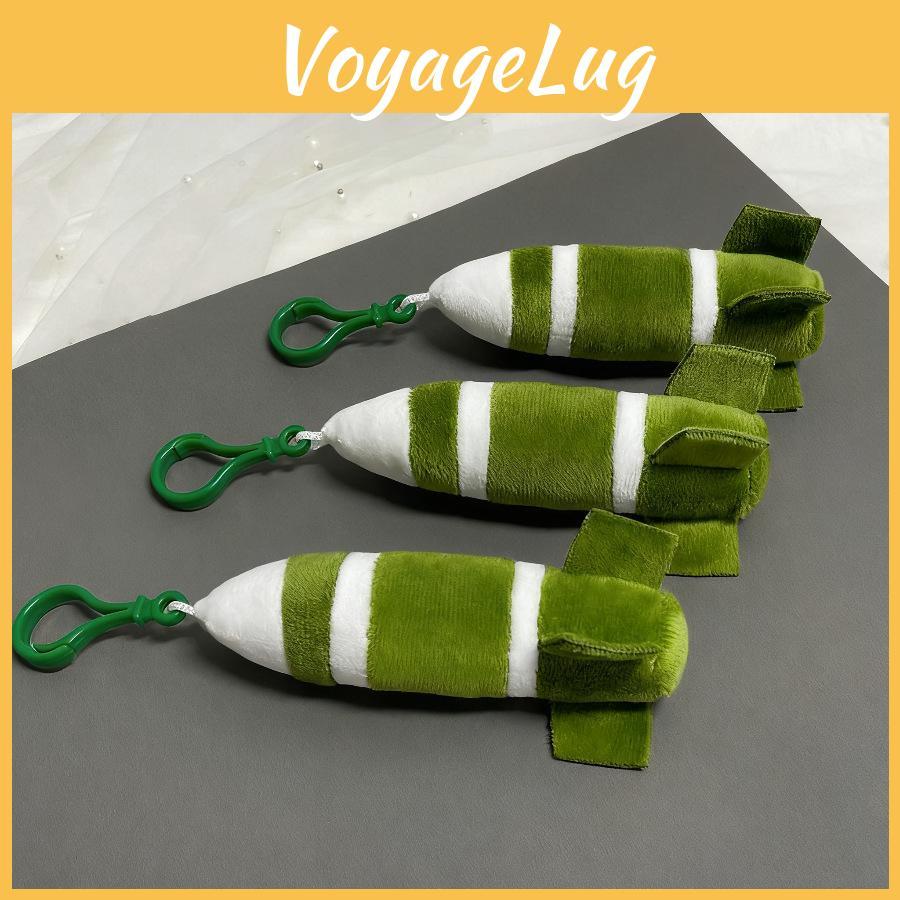 Creative Plush Missile Toy Keyring Accessory Bag Decoration And Gift Playful