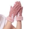 New Warm Winter Gloves Full Finger Windproof Driving Mittens Cat Embroidery Coldproof Touch Screen Gloves Women
