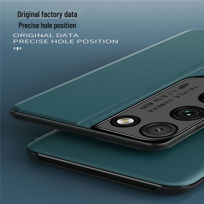 Compatible Samsung S25/24/23/22/21 Ultra FE Phone Case: Magnetic, Drop-Proof Leather with Side Window.