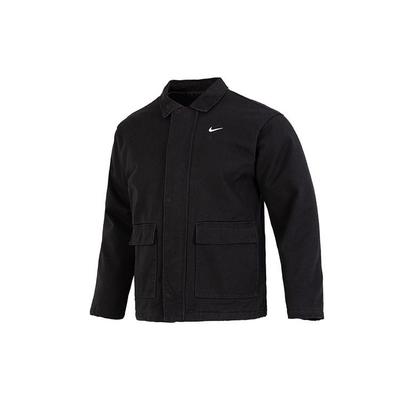 Mens Filled Work Jacket with Embroidered Logo Men Outerwear Black DQ4939-010