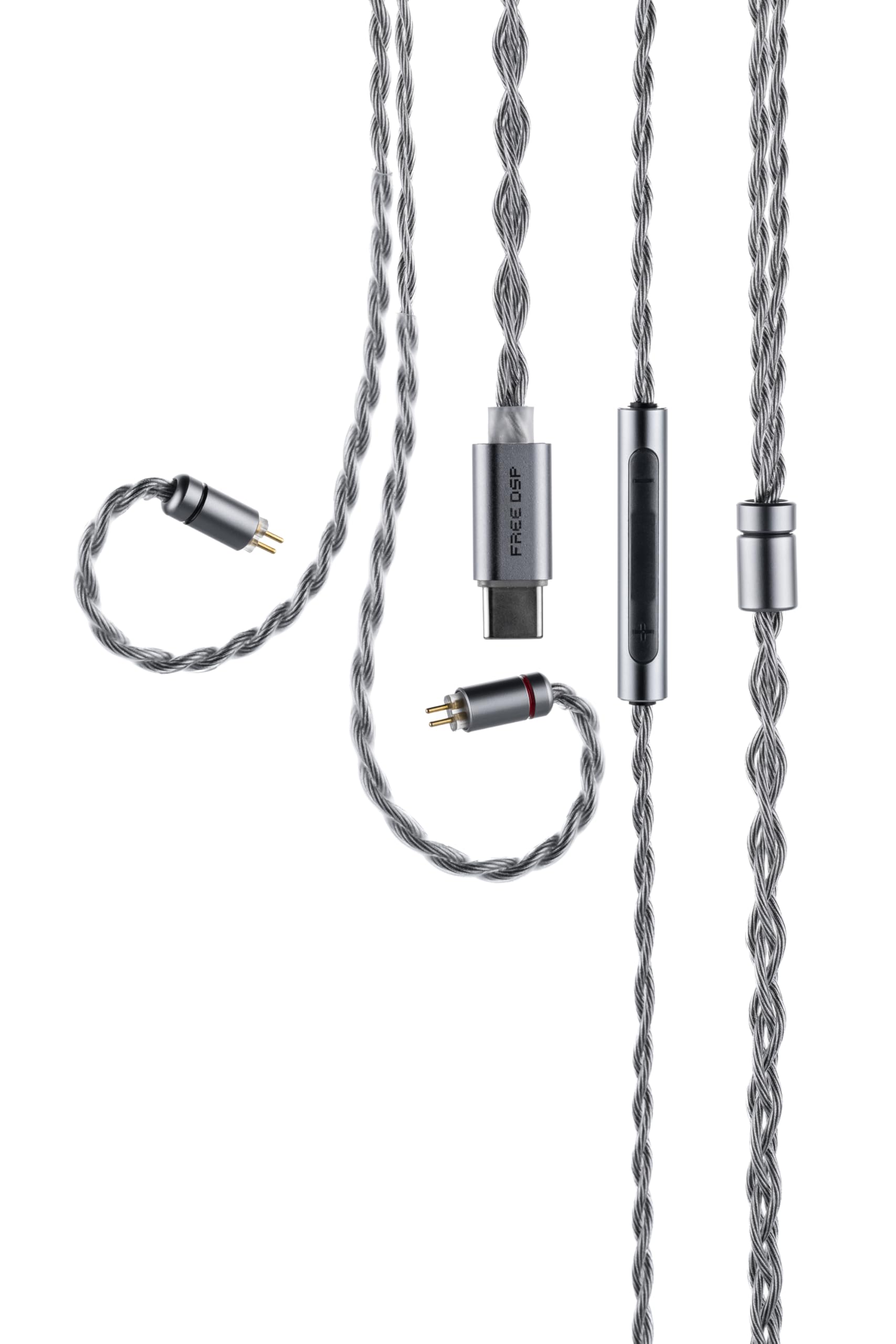 

Moondrop Free DSP USB-C Earphone Upgrade Cable with Fully Balanced Output, High-Performance Microphone, and 0.78mm 2-Pin Connector